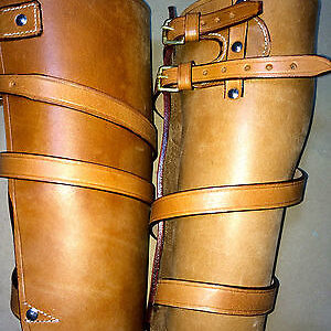 Wwi Leather Leggings All Sizes Available Reproduction Mid Brown 