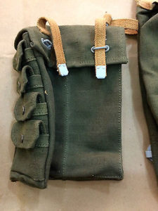 GERMAN WWII ENGINEER ASSAULT PACK - BACKPACK WITH SIDE POUCHES - 3 PCS ...