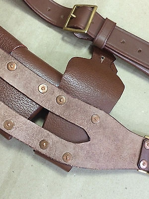 UK 1903 Pattern Leather Cavalry Bandolier - 5 Pocket JAWA COSTUME ...