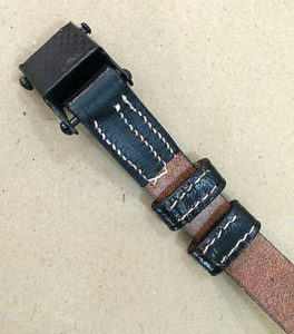 WWII German MP40 BLACK LEATHER SLING: MP 40, MP-40 (REPRO) - Allmadeups