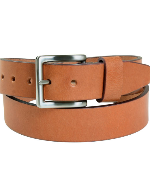 COATED LONDON TAN LEATHER BELT